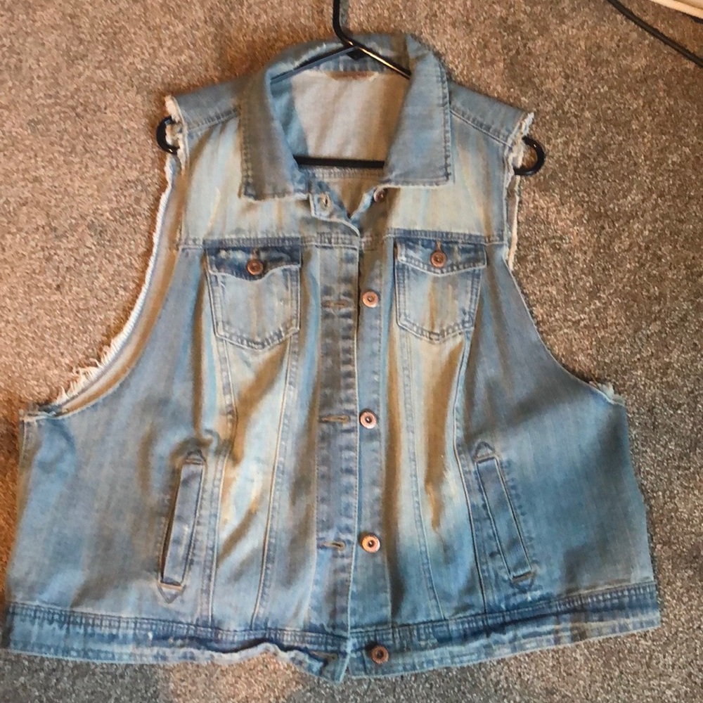 Reposh denim vest